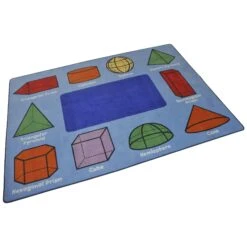 3D Geometric Shapes Rug