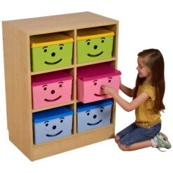 Happy Bin Storage Unit - 6 Bins