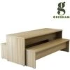 Gresham Deck Table & Bench Set