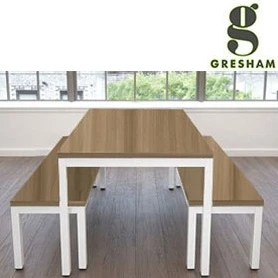 Gresham Deck 4 Leg Table & Bench Set 1 Gresham Deck 4 Leg Table & Bench Set