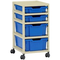 GratStack Single Column Unit With 2 Shallow And 2 Deep Trays