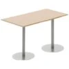 Komac Reef Rectangular Poseur Table With Round Base