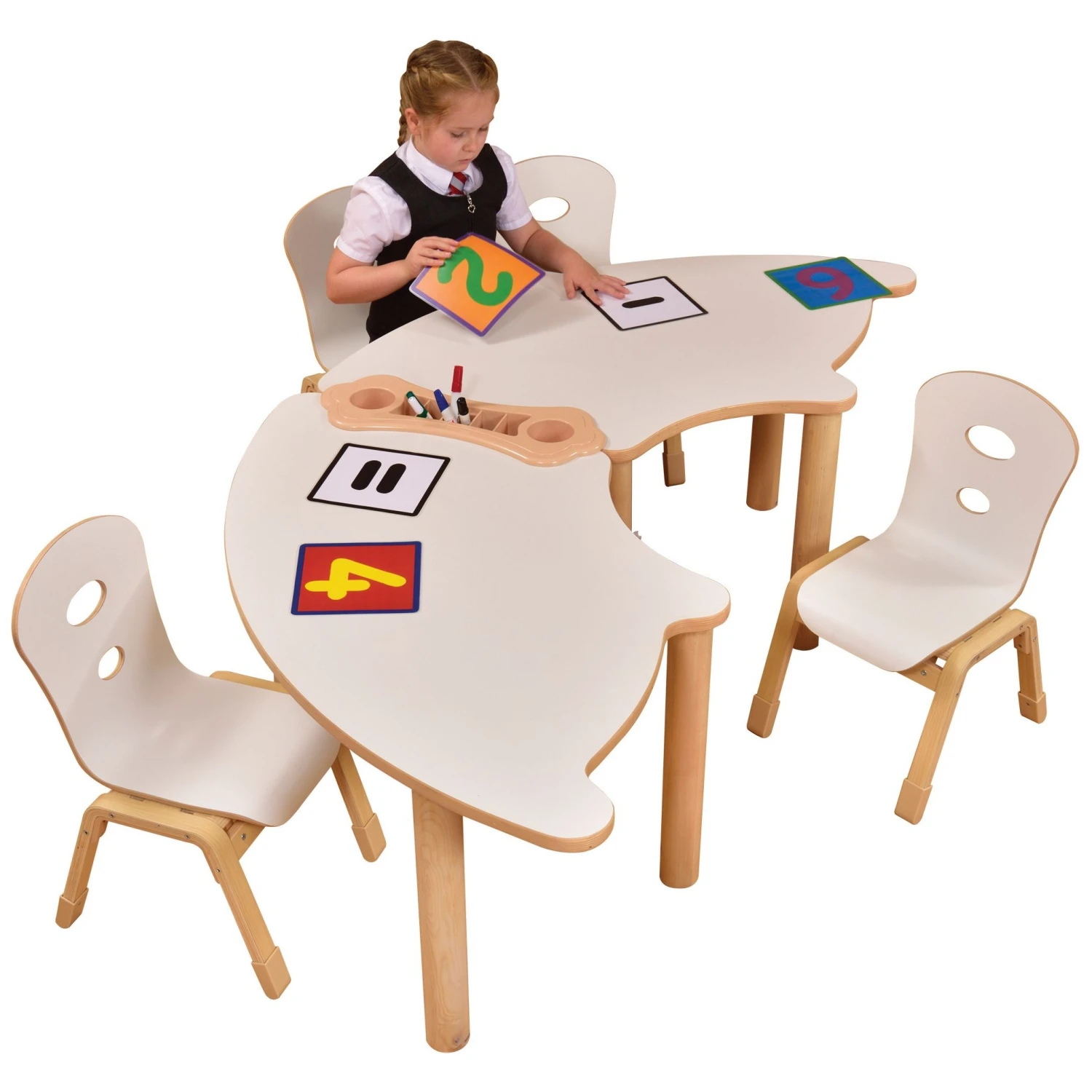 Alps Fan Shaped Classroom Tables 4 Alps Fan Shaped Classroom Tables - Image 4