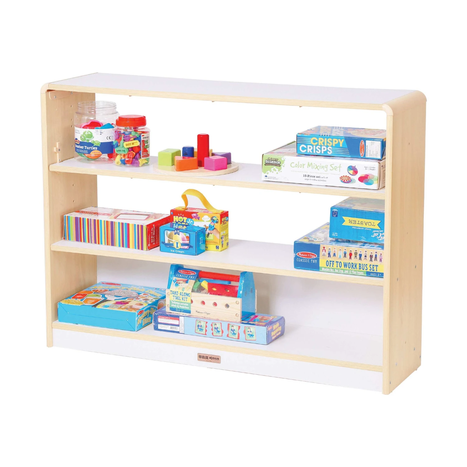 Alps Open Back 3 Shelf Classroom Bookcase 2 Alps Open Back 3 Shelf Classroom Bookcase - Image 2