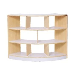 Alps Open Back 3 Shelf Curved Classroom Bookcase