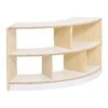 Alps Open Back 2 Shelf Curved Classroom Bookcase