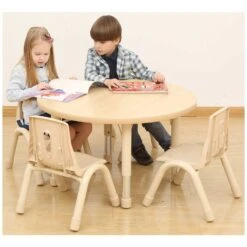 Elegant Round Height Adjustable Classroom Table -Sico Store 098484