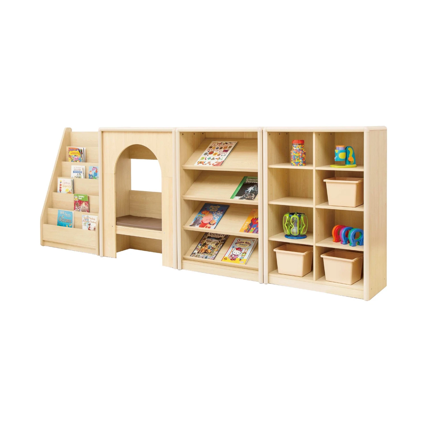 Elegant Tall Classroom Bookcase 3 Elegant Tall Classroom Bookcase - Image 3