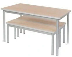 Gopak Enviro Tables Rectangular Anodised Frame