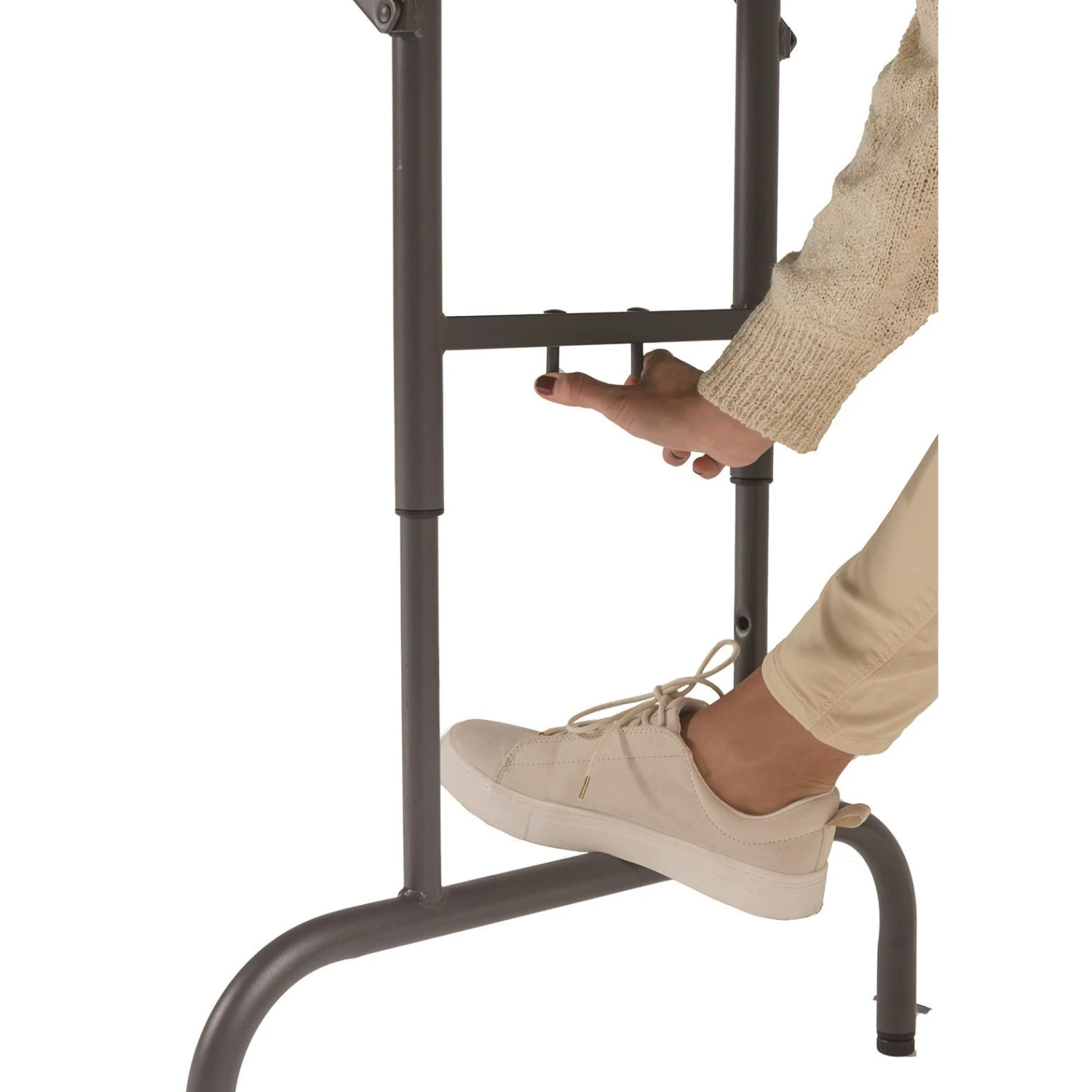 Express Fuse Height Adjustable Poly Rectangular Folding Table 2 Express Fuse Height Adjustable Poly Rectangular Folding Table - Image 2