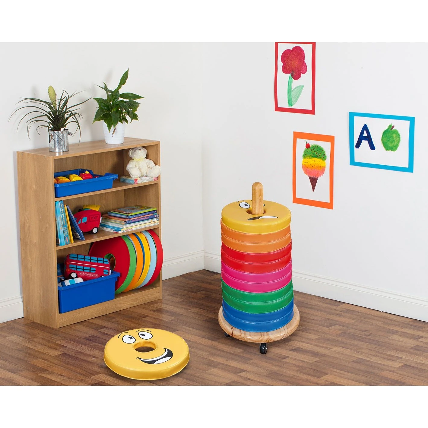 12 Emotions Donut Cushions With Trolley 1 12 Emotions Donut Cushions With Trolley