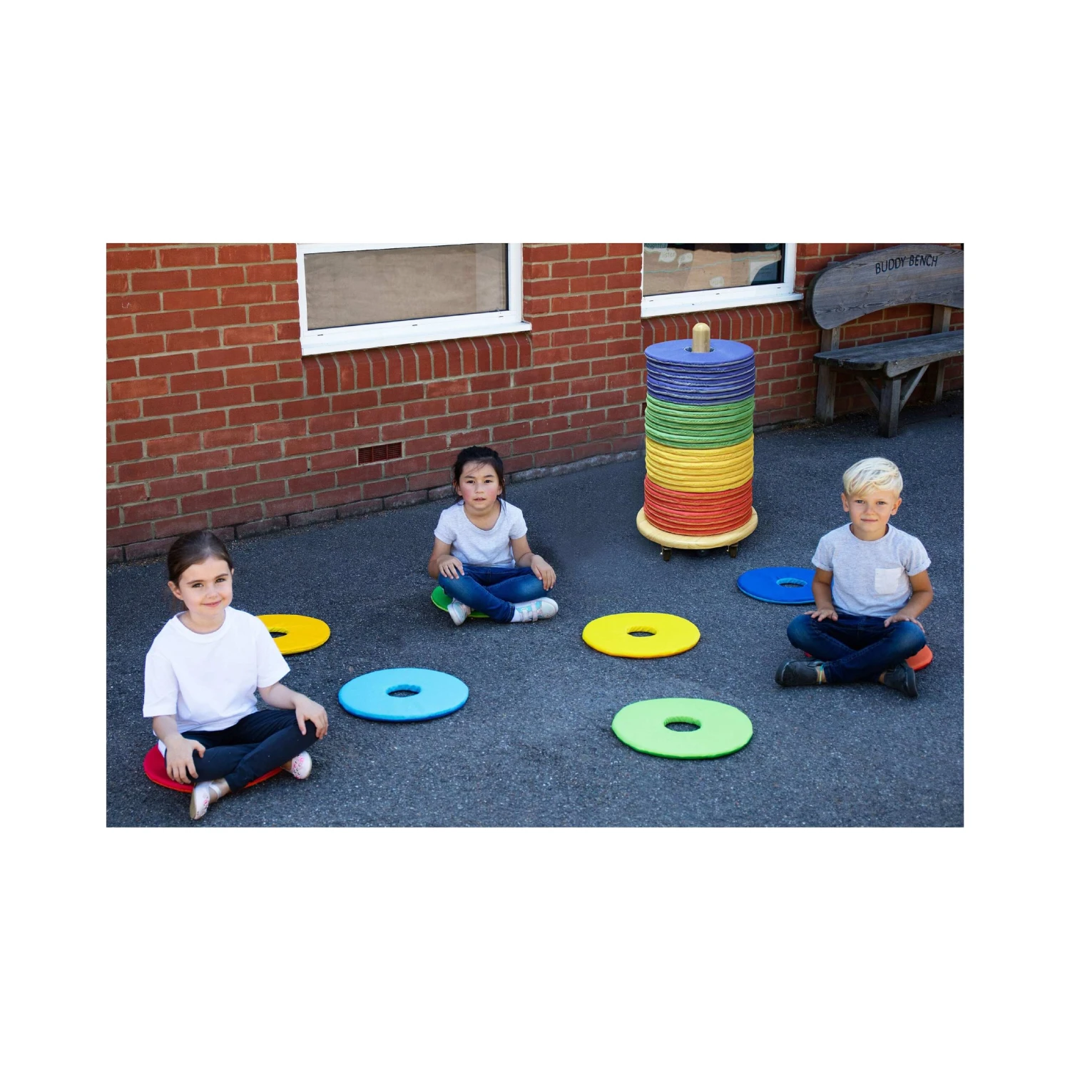 32 Rainbow Circular Cushions With Donut Trolley 5 32 Rainbow Circular Cushions With Donut Trolley - Image 5