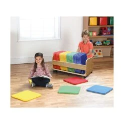 32 Rainbow Square Cushions With Tuf 2 Trolley