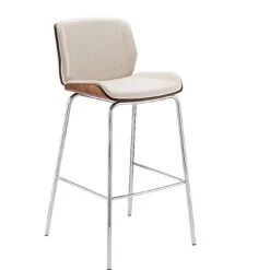 Boss Design Kruze Bar Stool With Wood Veneer