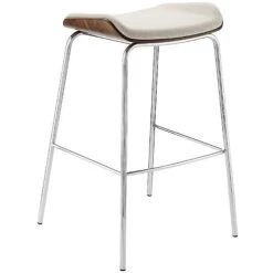 Boss Design Kruze Flat Bar Stool With Wood Veneer