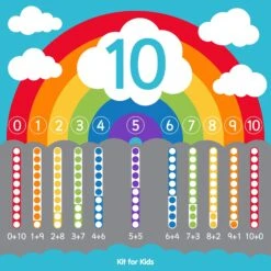 Rainbow Number Bonds Carpet -Sico Store 115258