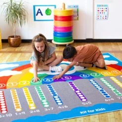 Rainbow Number Bonds Carpet