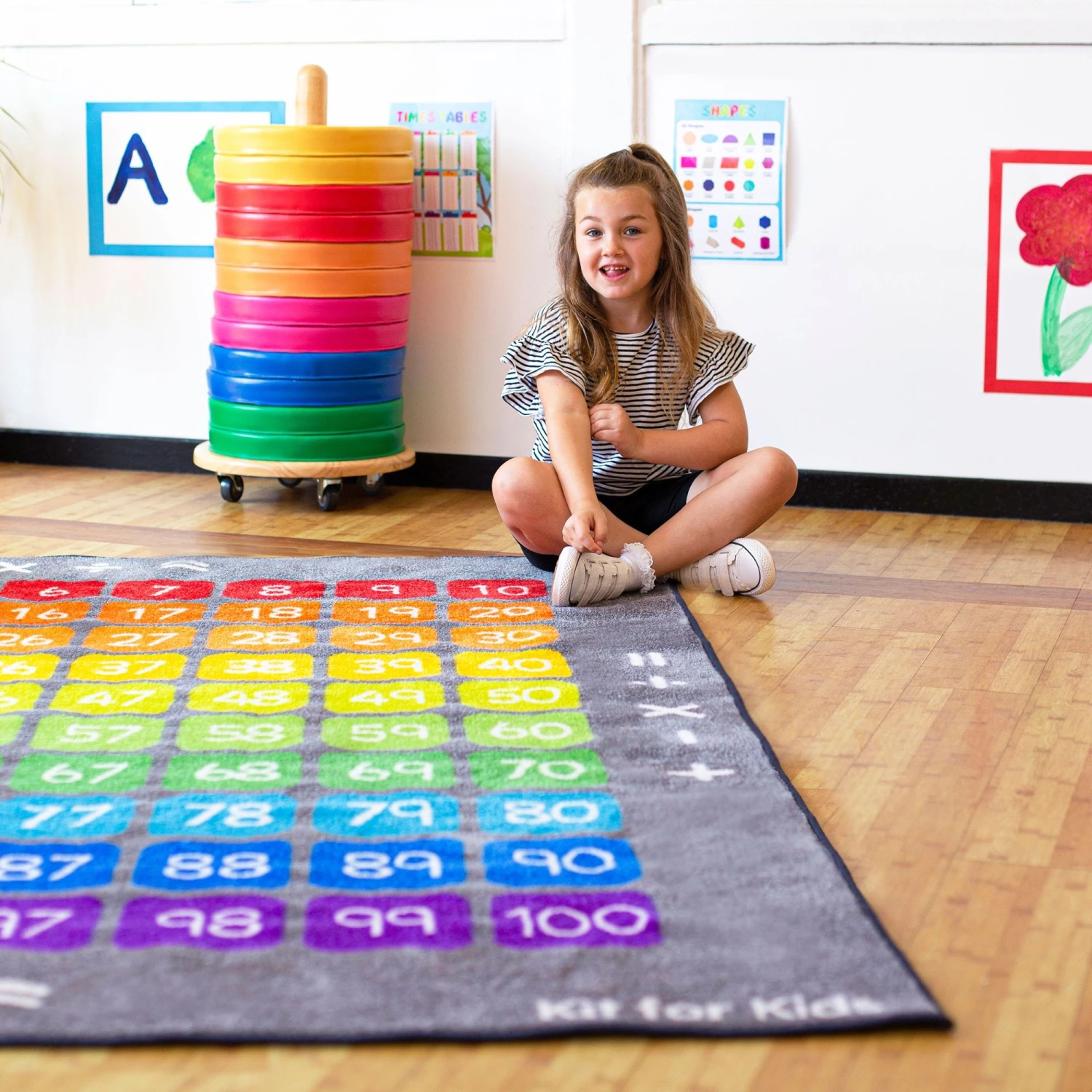 Rainbow 100 Square Counting Grid Carpet 1 Rainbow 100 Square Counting Grid Carpet