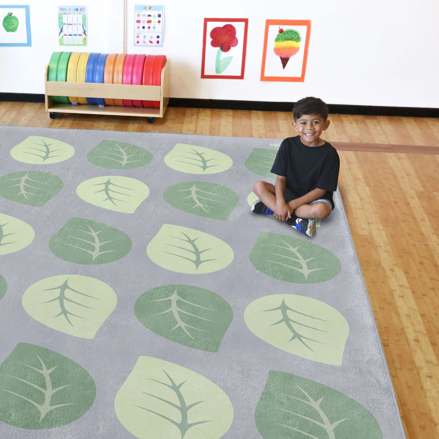 Natural World Large Leaf Placement Carpet 1 Natural World Large Leaf Placement Carpet